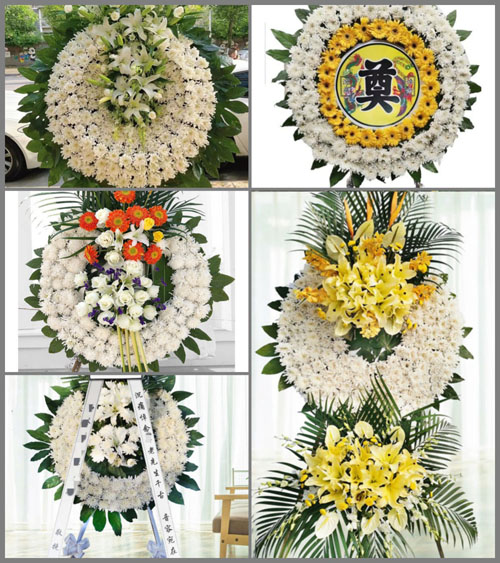 山东青岛胶州市胶北镇前七城村花圈速递
